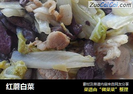 红蘑白菜