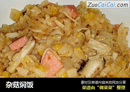 杂菇焖饭