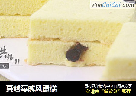 蔓越莓戚风蛋糕