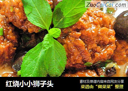 红烧小小狮子头