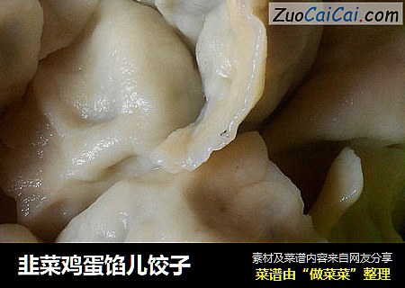 韭菜鸡蛋馅儿饺子