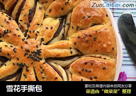 雪花手撕包