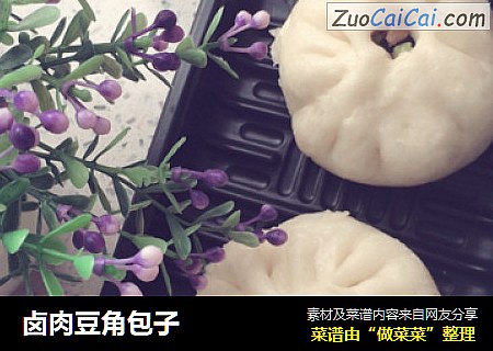 卤肉豆角包子