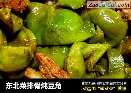 东北菜排骨炖豆角