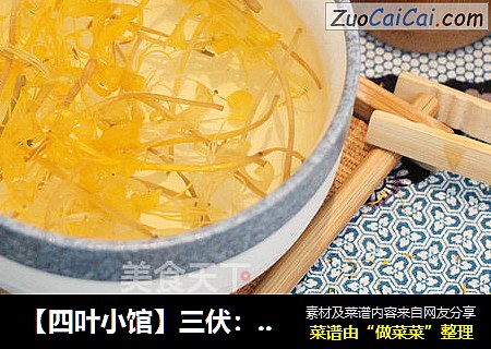 【四叶小馆】三伏：金银花茶