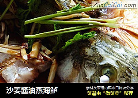 沙姜酱油蒸海鲈
