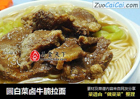 圆白菜卤牛腩拉面