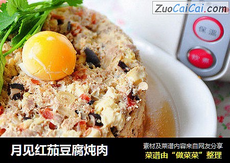 月见红茄豆腐炖肉