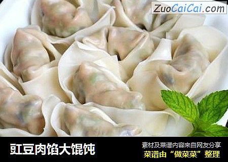 豇豆肉馅大馄饨