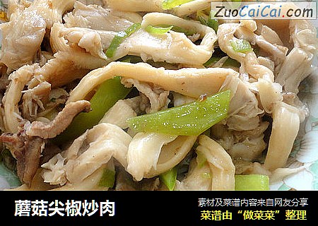蘑菇尖椒炒肉