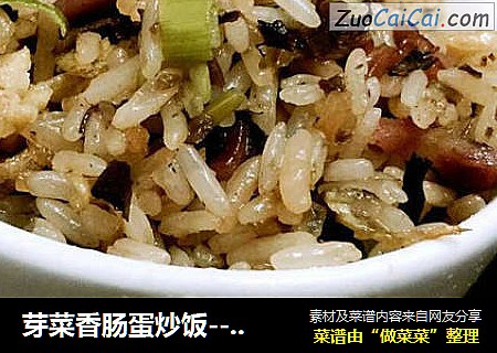 芽菜香肠蛋炒饭--丰富的浓香味道
