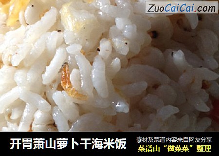 开胃萧山萝卜干海米饭