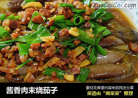 酱香肉末烧茄子