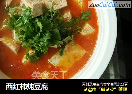 西红柿炖豆腐