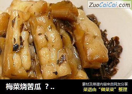 梅菜烧苦瓜  ? 哈哈苦瓜 7