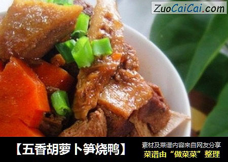 【五香胡萝卜笋烧鸭】