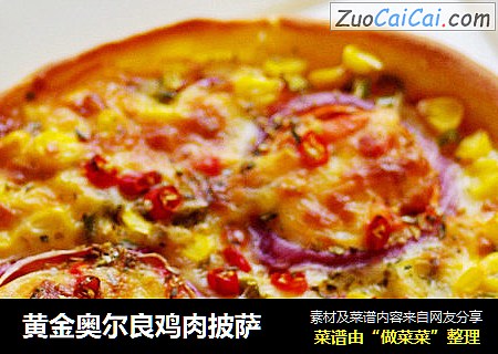 黄金奥尔良鸡肉披萨