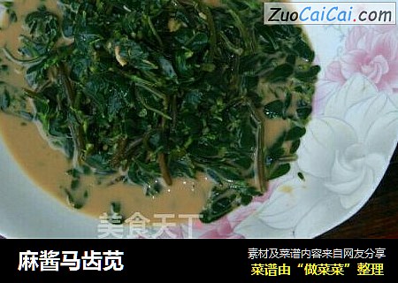 麻酱马齿苋