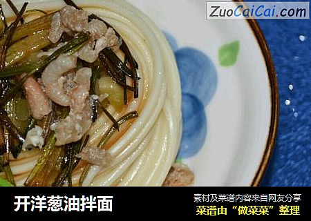开洋葱油拌面