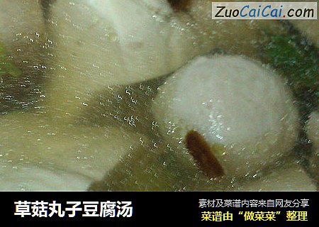 草菇丸子豆腐汤