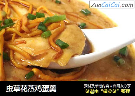 虫草花蒸鸡蛋羹