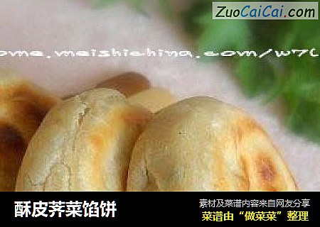 酥皮荠菜馅饼