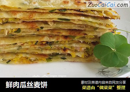 鲜肉瓜丝麦饼