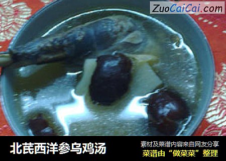 北芪西洋参乌鸡汤