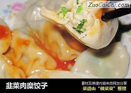 韭菜肉糜饺子