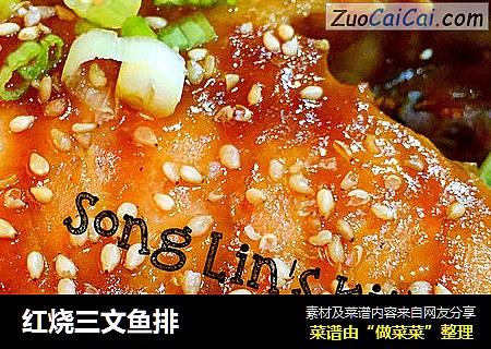 红烧三文鱼排