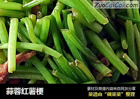 蒜蓉红薯梗