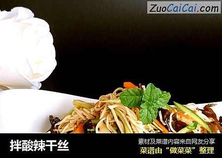 拌酸辣干丝