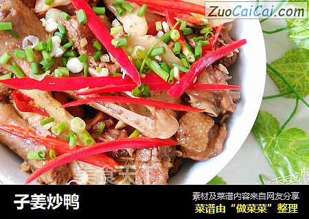 子姜炒鸭