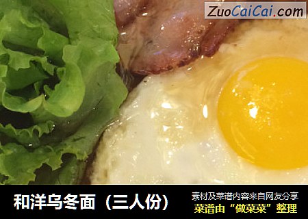 和洋乌冬面（三人份）
