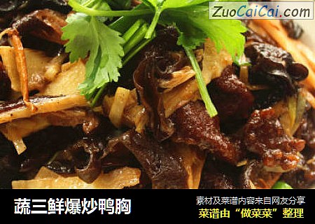 蔬三鲜爆炒鸭胸