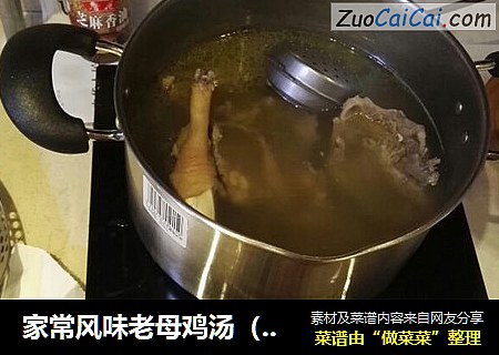 家常风味老母鸡汤（鸡汤肉丝面）