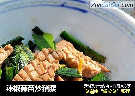 辣椒蒜苗炒猪腰