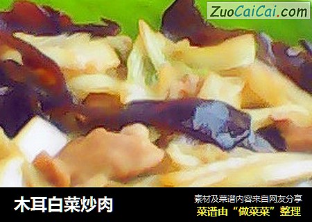 木耳白菜炒肉