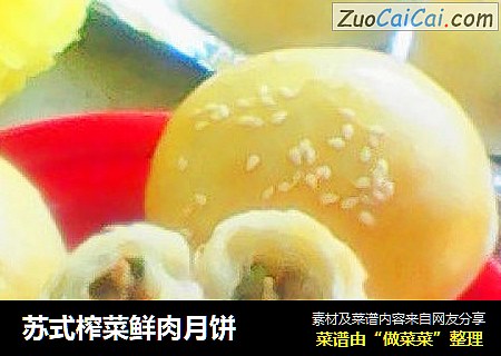 苏式榨菜鲜肉月饼