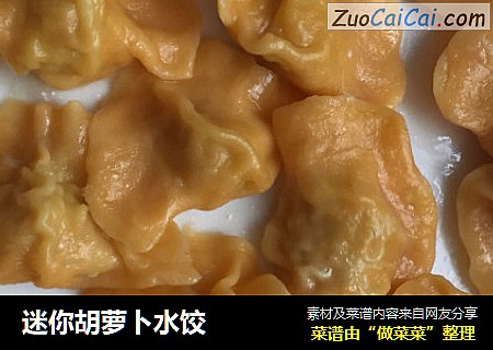 迷你胡萝卜水饺