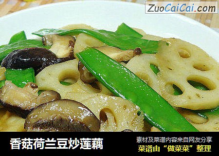 香菇荷兰豆炒莲藕