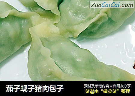 茄子蚬子猪肉包子