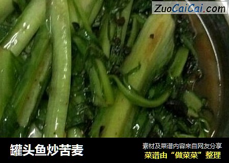 罐头鱼炒苦麦