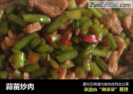 蒜苗炒肉