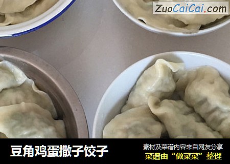 豆角鸡蛋撒子饺子