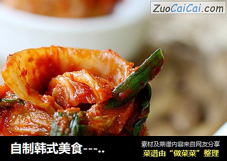自制韩式美食-----韩式辣白菜