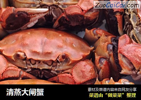 清蒸大闸蟹