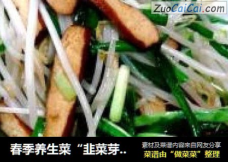 春季养生菜“韭菜芽菜炒香干”