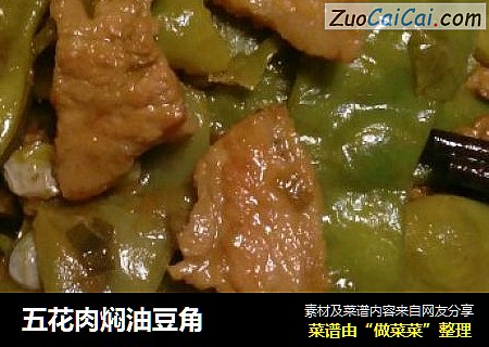 五花肉焖油豆角