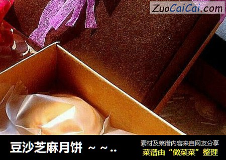 豆沙芝麻月饼 ～～蓁蓁真